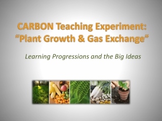 CARBON Teaching Experiment:  “Plant Growth &amp; Gas Exchange”