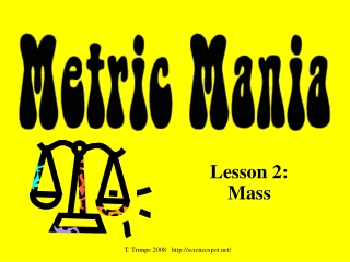 Lesson 2:  Mass