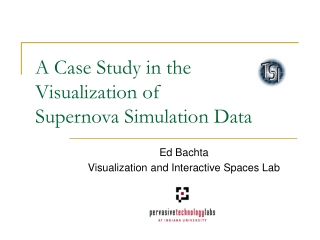 A Case Study in the Visualization of  Supernova Simulation Data