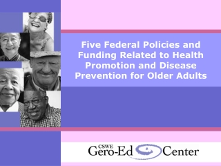 Why Learn Policies Related to Health Promotion for Older Adults?