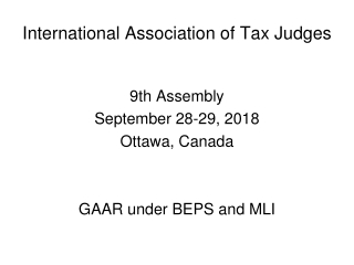 International Association of Tax Judges