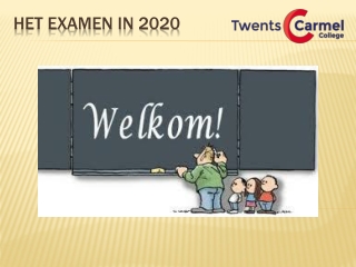 Het examen in 2020