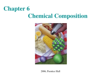 Chapter 6                 Chemical Composition