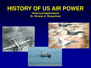 HISTORY OF US AIR POWER Historical Applications  Dr. Silvano A. Wueschner