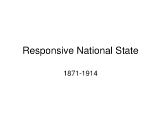 Responsive National State