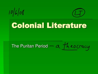 Colonial Literature