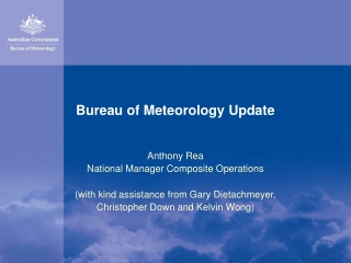 Bureau of Meteorology Update