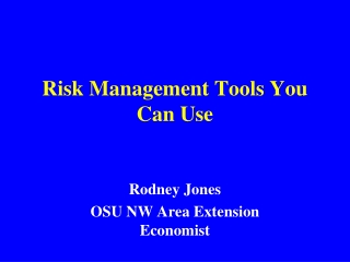 Risk Management Tools You Can Use