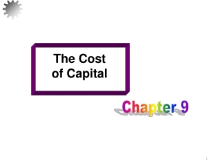 The Cost of Capital