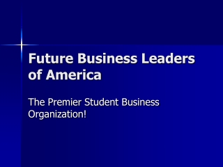 Future Business Leaders of America