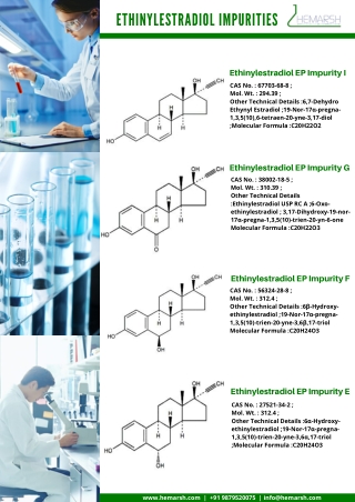 Ethinylestradiol Impurity | Impurities Standard | Hemarsh Technologies