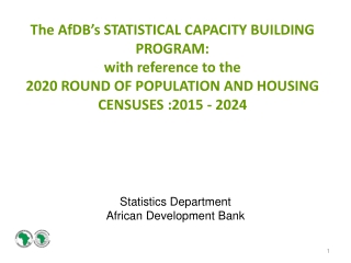 Statistics Department  African Development Bank