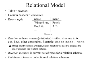 Relational Model