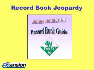 Record Book Jeopardy