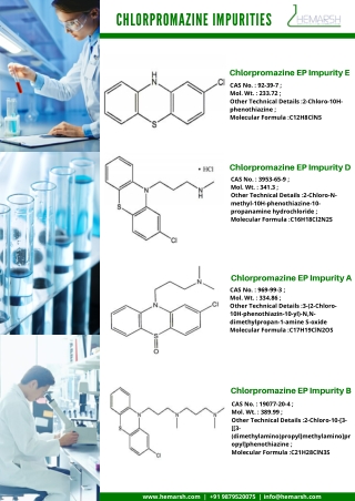 Chlorpromazine Impurity | Impurities Standard | Hemarsh Technologies