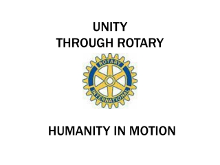 UNITY  THROUGH ROTARY