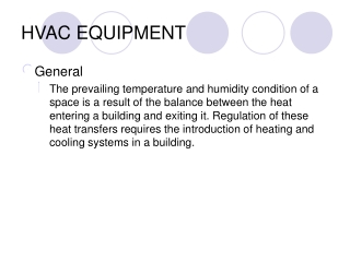 HVAC EQUIPMENT