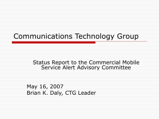 Communications Technology Group