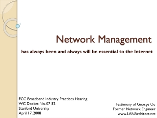 Network Management