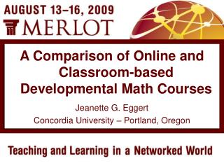 Jeanette G. Eggert Concordia University – Portland, Oregon