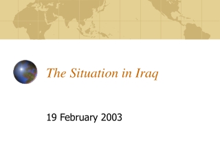 The Situation in Iraq