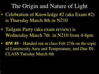 The Origin and Nature of Light