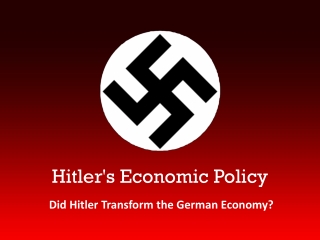 Hitler's Economic Policy