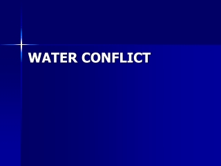 WATER CONFLICT