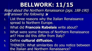 BELLWORK: 11/15