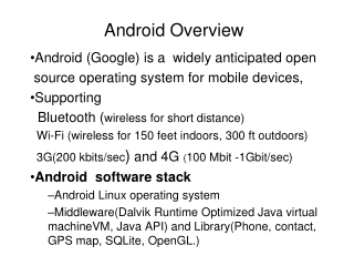 Android Overview