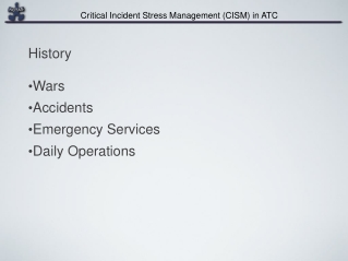 Wars Accidents Emergency Services Daily Operations