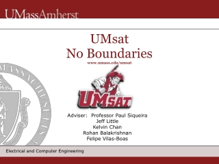 UMsat No Boundaries umass/umsat