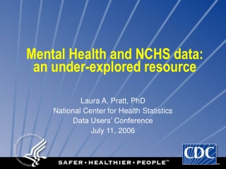 Mental Health and NCHS data:  an under-explored resource