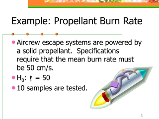 Example: Propellant Burn Rate