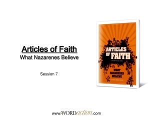 Articles of Faith What Nazarenes Believe