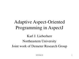 Adaptive Aspect-Oriented Programming in AspectJ