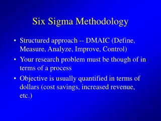 Six Sigma Methodology