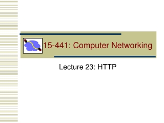 15-441: Computer Networking