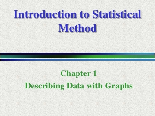 Introduction to Statistical Method
