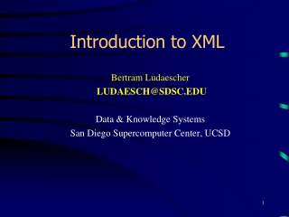 Introduction to XML