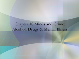 Chapter 10 Minds and Crime:  Alcohol, Drugs &amp; Mental Illness