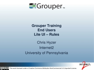 Grouper Training End Users  Lite UI – Rules