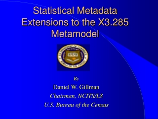 Statistical Metadata Extensions to the X3.285 Metamodel