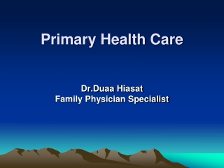 Primary Health Care