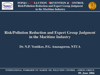 Risk/Pollution Reduction and Expert Group Judgment in the Maritime Industry