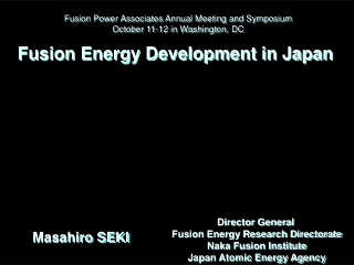 Fusion Energy Development in Japan