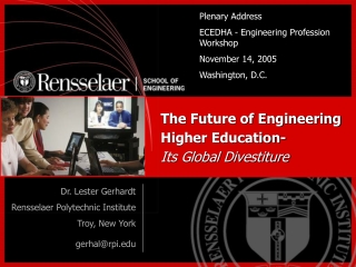 The Future of Engineering  Higher Education- Its Global Divestiture