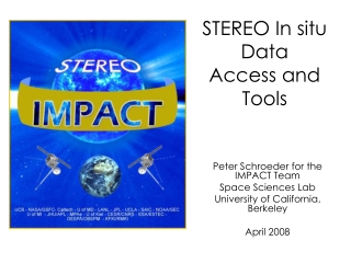 STEREO In situ Data Access and Tools