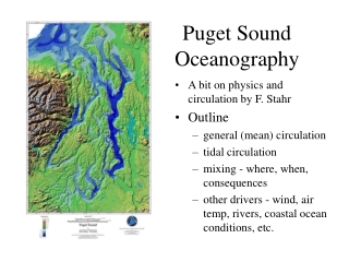 Puget Sound Oceanography