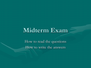 Midterm Exam